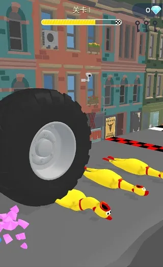 车轮粉碎3D(解压粉碎游戏) 车轮粉碎3D(解压粉碎游戏)